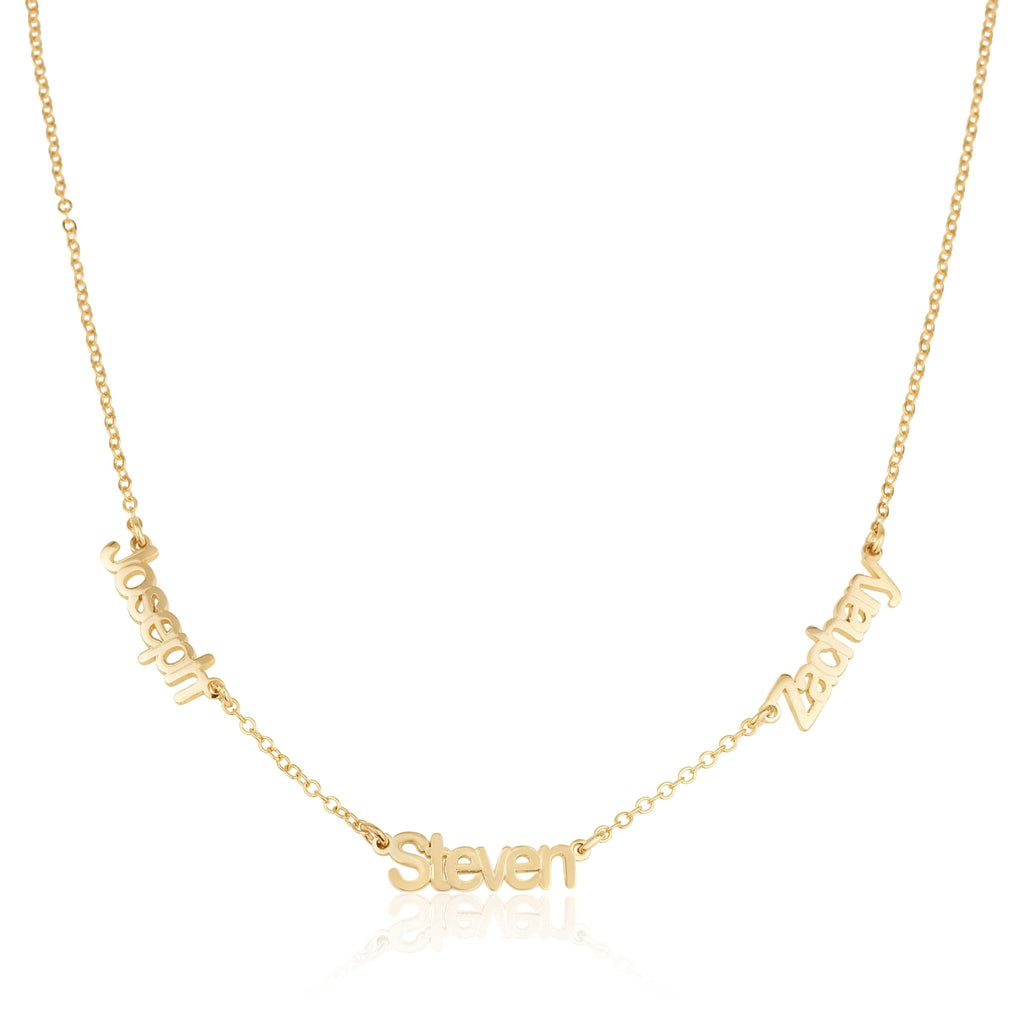 Three Name Necklace La Vie Bien Three Name Necklace