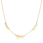 Three Name Necklace La Vie Bien Three Name Necklace