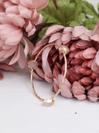 Three Stone Bangle Bracelet (size XS) by Ash & Rose