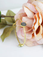 Three Stone Bangle Bracelet (size XS) by Ash & Rose