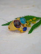Three-Stone Statement Ring by Ash & Rose