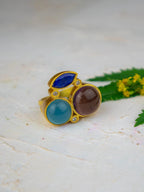 Three-Stone Statement Ring by Ash & Rose