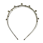 Three Strand Jeweled Headband Tiara | Party or Bridal Hair Accessory [Available in Gold or Silver] by The Bullish Store