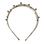 Three Strand Jeweled Headband Tiara | Party or Bridal Hair Accessory [Available in Gold or Silver] by The Bullish Store