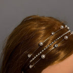 Three Strand Jeweled Headband Tiara | Party or Bridal Hair Accessory [Available in Gold or Silver] by The Bullish Store