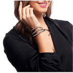 Three Wrap Bracelet with Leather & Beads - Thailand Bracelets La Vie Bien Three Wrap Bracelet with Leather & Beads - Thailand