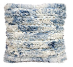 Throw Pillow Cover Blue & White Furry by Vibhsa