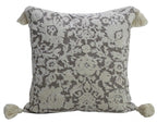 Throw Pillow with Tassels 20" x 20" Insert Included by Vibhsa