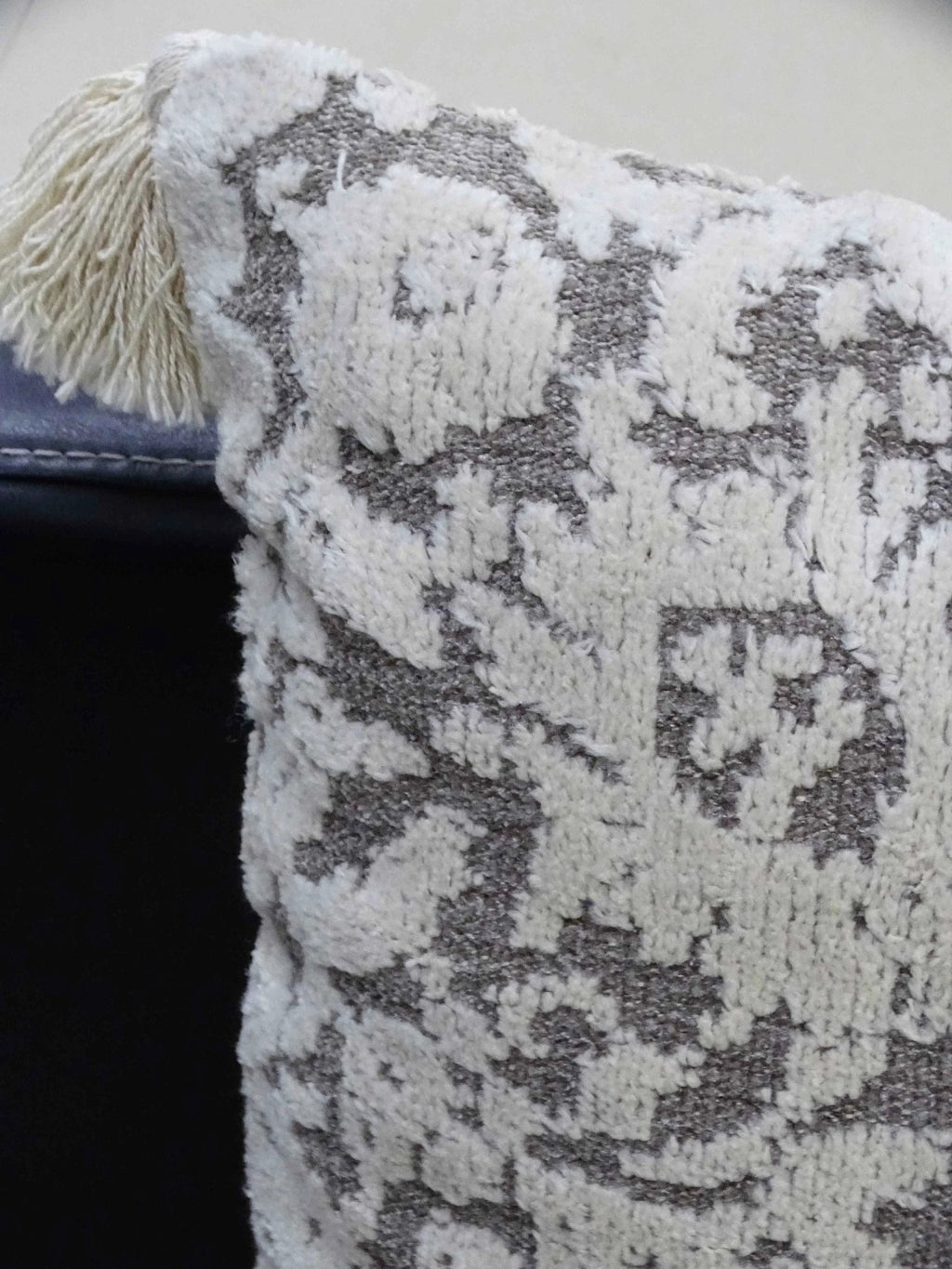 Throw Pillow with Tassels 20" x 20" Insert Included by Vibhsa