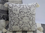 Throw Pillow with Tassels 20" x 20" Insert Included by Vibhsa