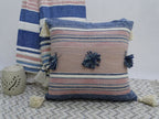 Throw Pillow with Tassels and Pom-Poms 20" x 20" Insert Included Throw Pillow La Vie Bien Throw Pillow with Tassels and Pom-Poms 20" x 20" Insert Included