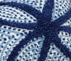 Blue Throw Pillow for couch 14" X 24"