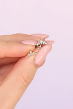 Tiara Flat Back Stud by Rose & Clay