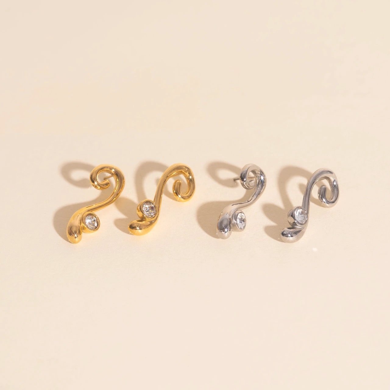 Tide Twinkle Stud Earrings by Oh Clementine
