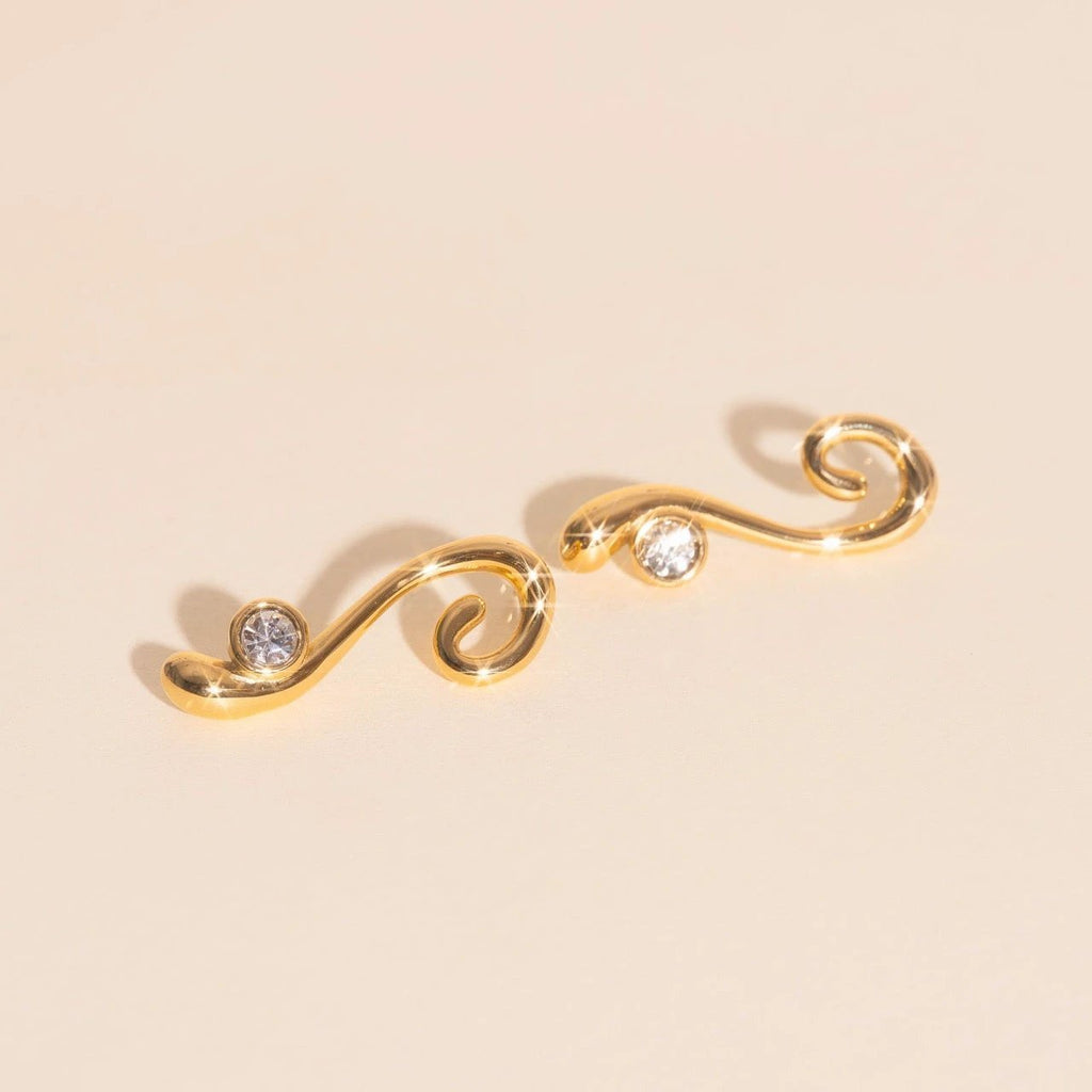 Tide Twinkle Stud Earrings by Oh Clementine
