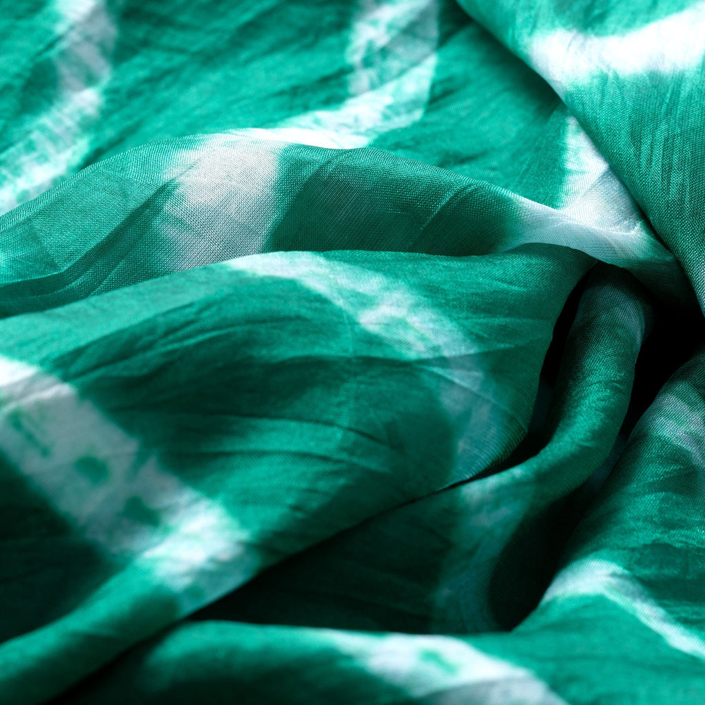 Tie-Dye Stripe Silk Scarf Scarves & Bandanas La Vie Bien Tie-Dye Stripe Silk Scarf