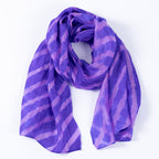 Tie-Dye Stripe Silk Scarf Scarves & Bandanas La Vie Bien Tie-Dye Stripe Silk Scarf