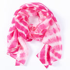 Tie-Dye Stripe Silk Scarf Scarves & Bandanas La Vie Bien Tie-Dye Stripe Silk Scarf