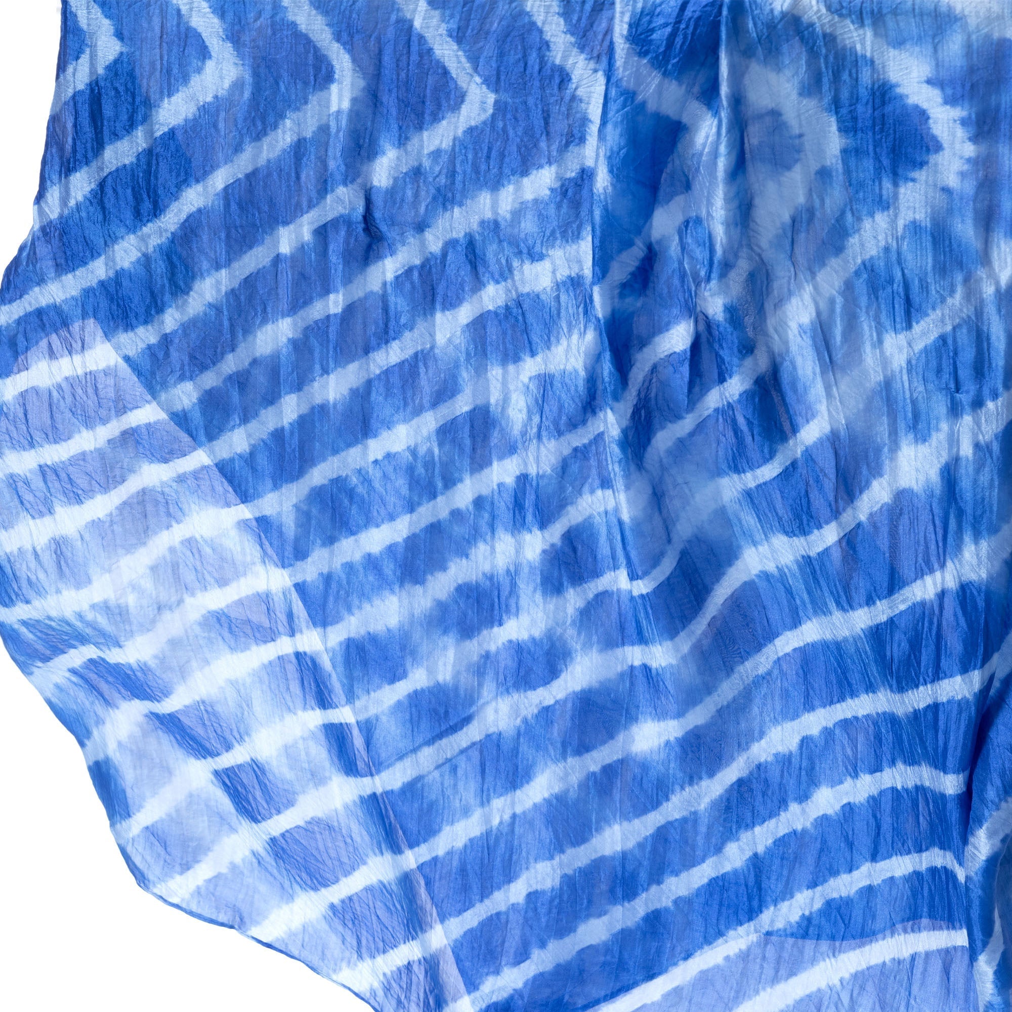 Tie-Dye Stripe Silk Scarf Scarves & Bandanas La Vie Bien Tie-Dye Stripe Silk Scarf