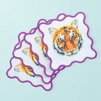 Tiger Cocktail Squares Napkins La Vie Bien Tiger Cocktail Squares