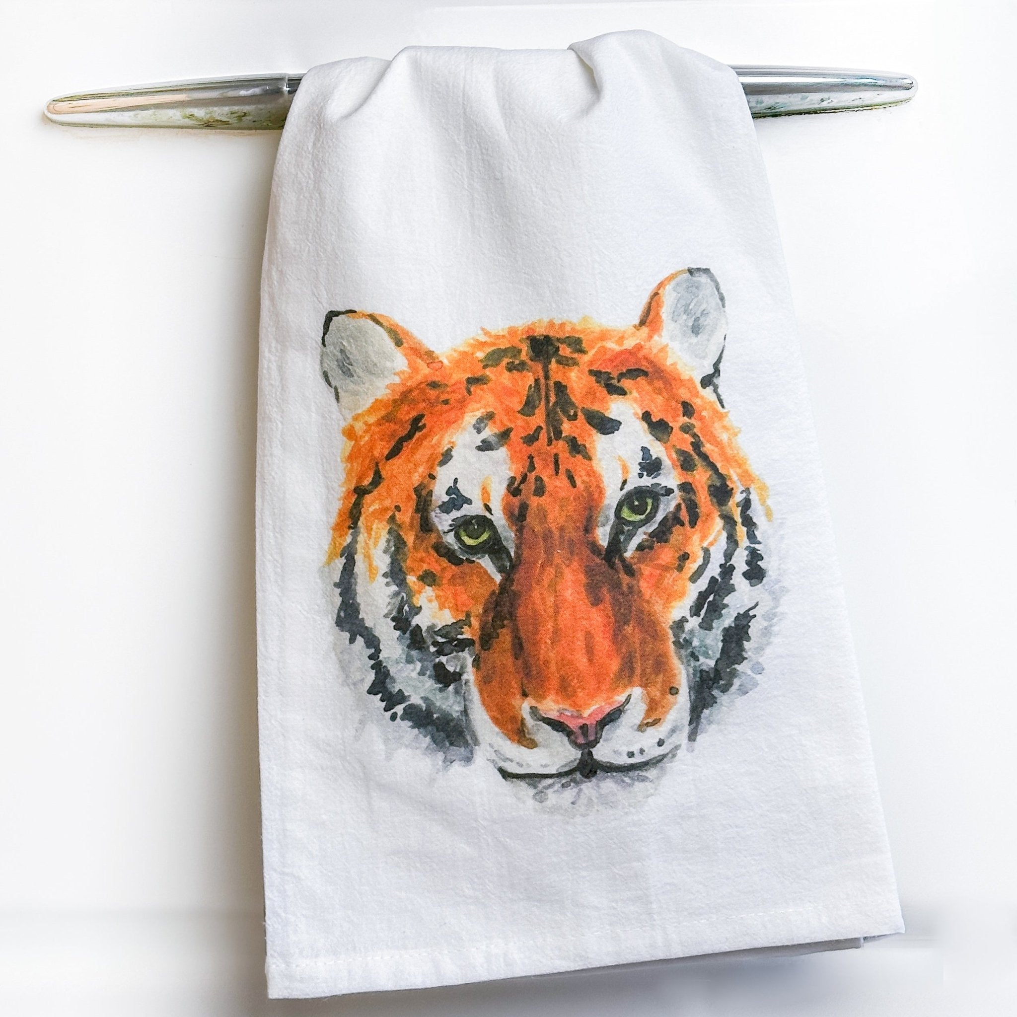 Tiger Face Tea Towel Tea Towels La Vie Bien Tiger Face Tea Towel