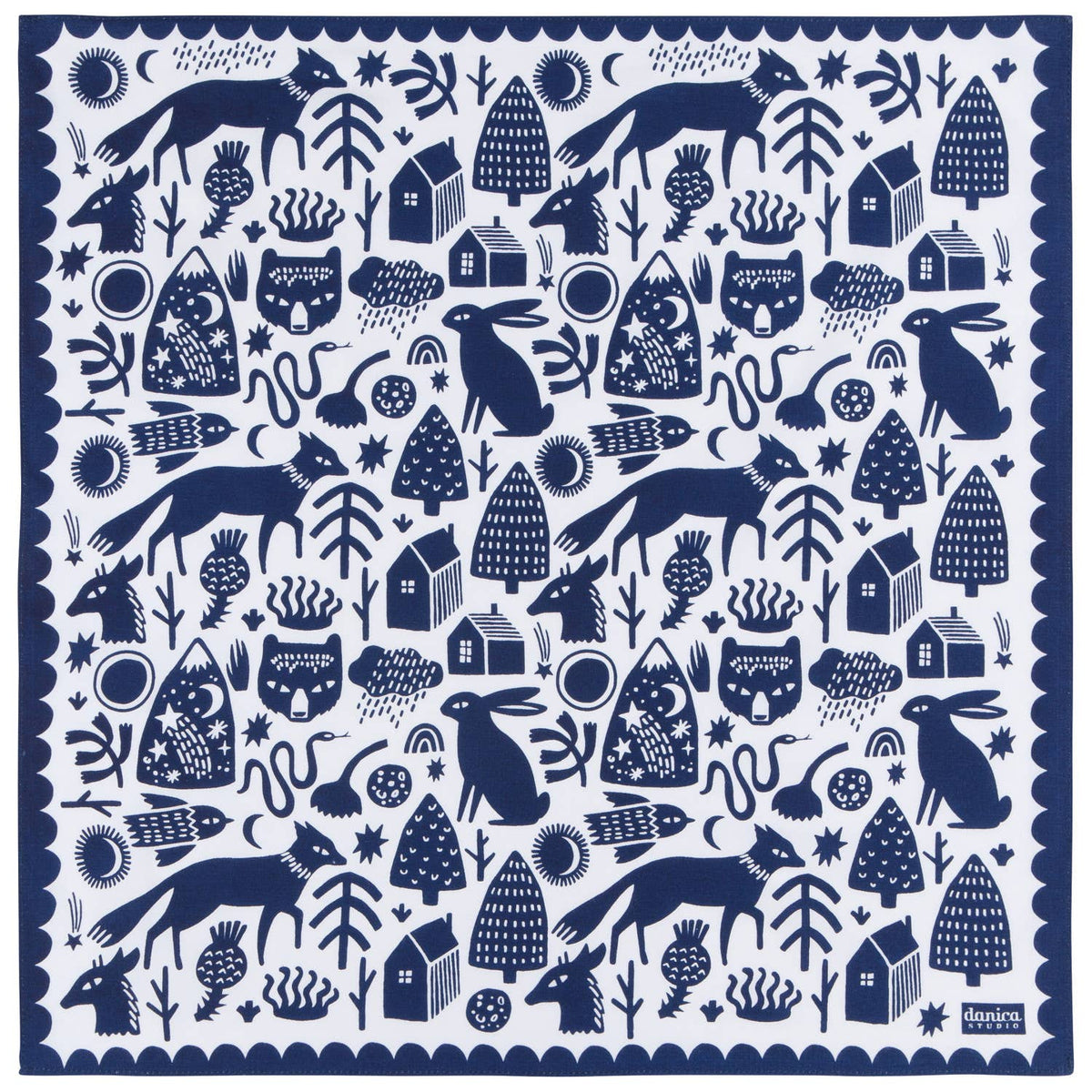 Timber Recycled Cotton Bandana Bandanas & Headties La Vie Bien Timber Recycled Cotton Bandana