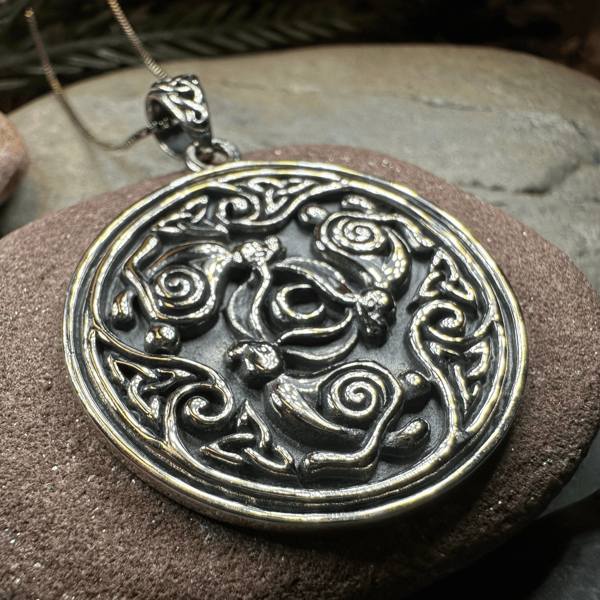 Tinner's Triple Rabbit Necklace Pendant La Vie Bien Tinner's Triple Rabbit Necklace