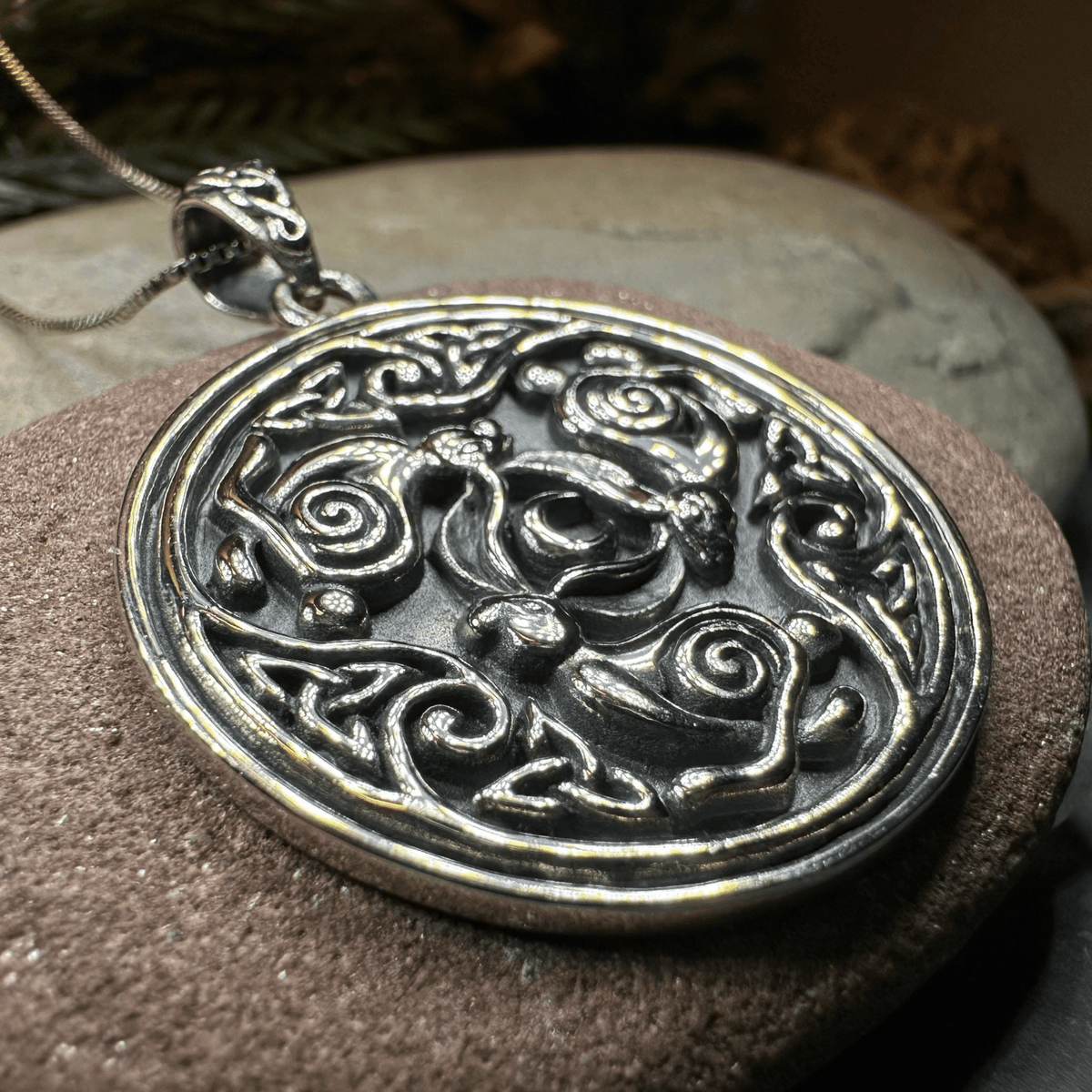 Tinner's Triple Rabbit Necklace Pendant La Vie Bien Tinner's Triple Rabbit Necklace