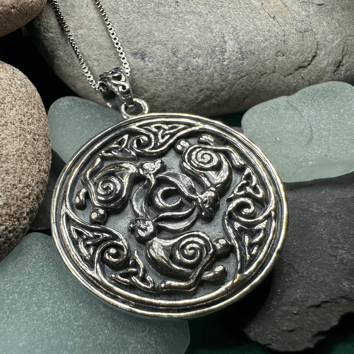 Tinner's Triple Rabbit Necklace Pendant La Vie Bien Tinner's Triple Rabbit Necklace