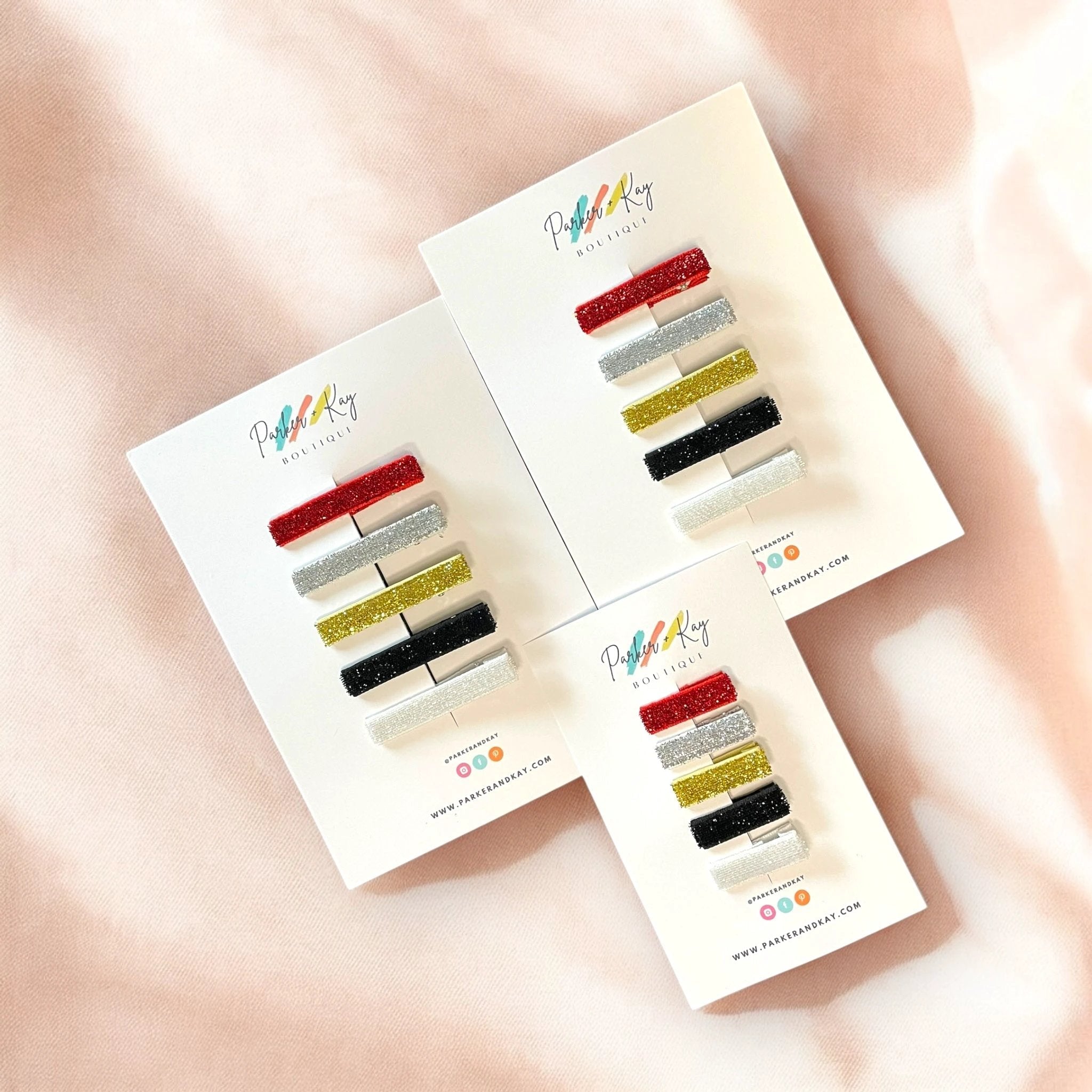 Tinsel Hair Clips Variety Set by Parker + Kay Creative
