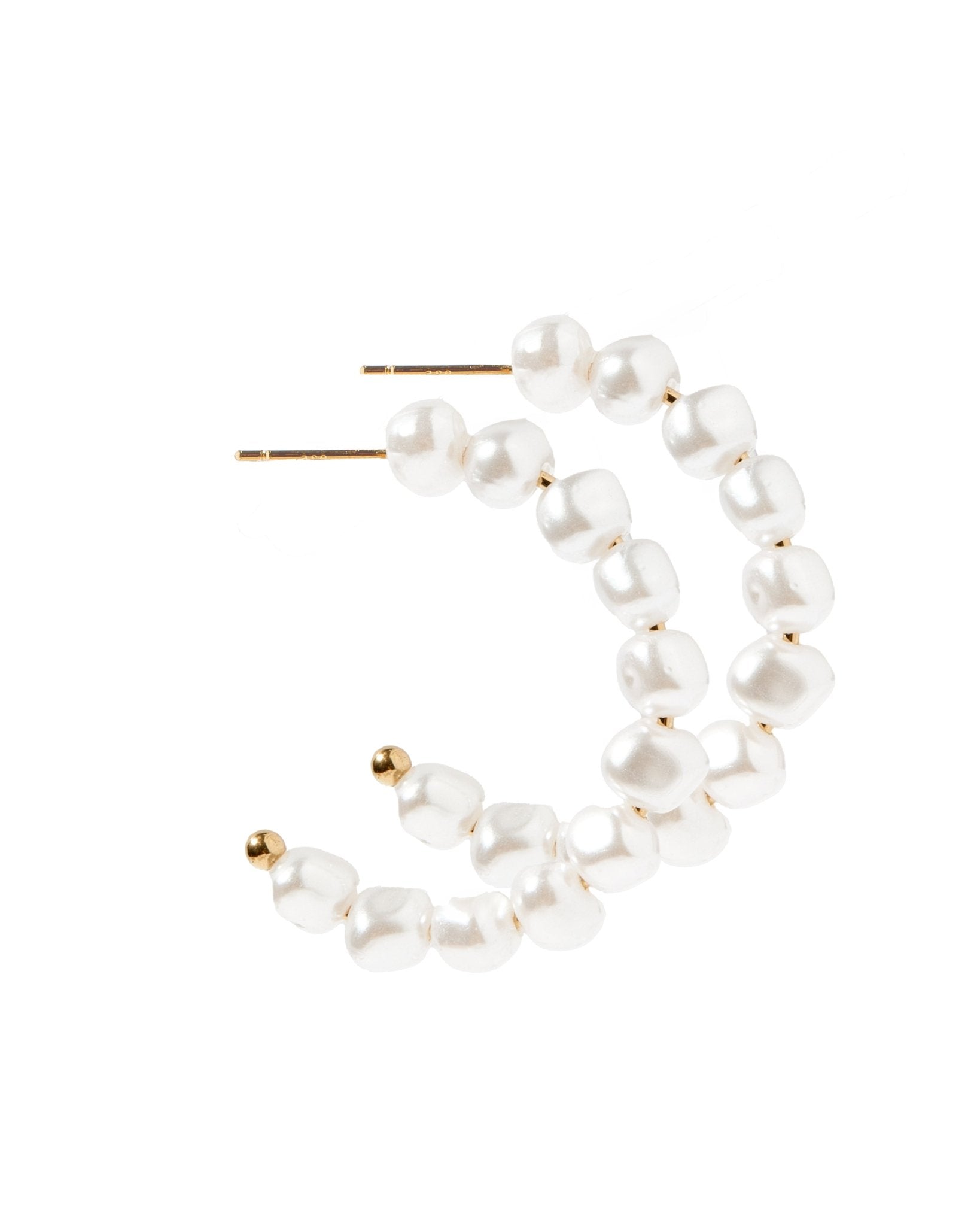 Tinsley Pearl Hoop Earrings