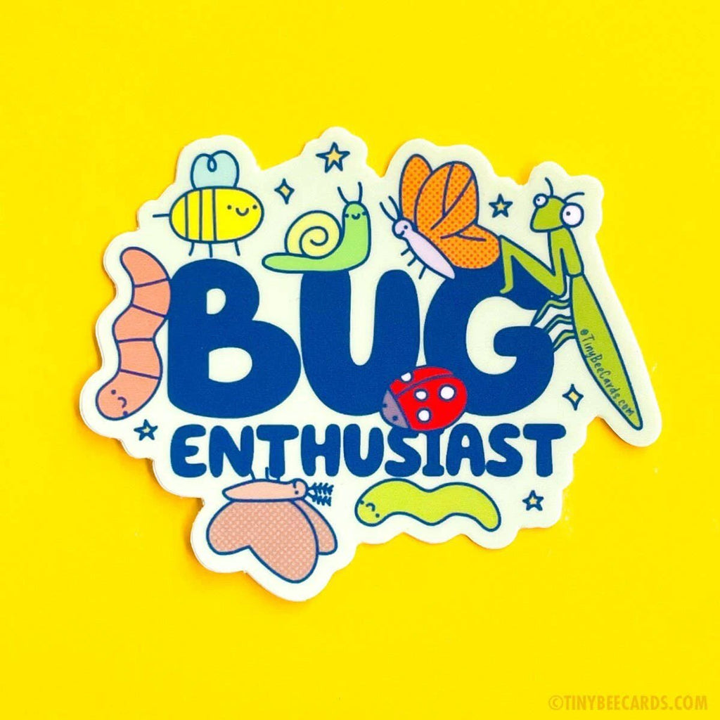 Tiny Bee Cards - Bug Enthusiast Insect Lover Vinyl Sticker by Tia Chucha's Centro Cultural & Bookstore