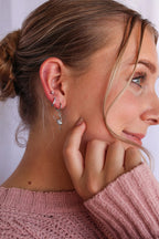 Tiny Dancer Huggie Hoop by Rose & Clay