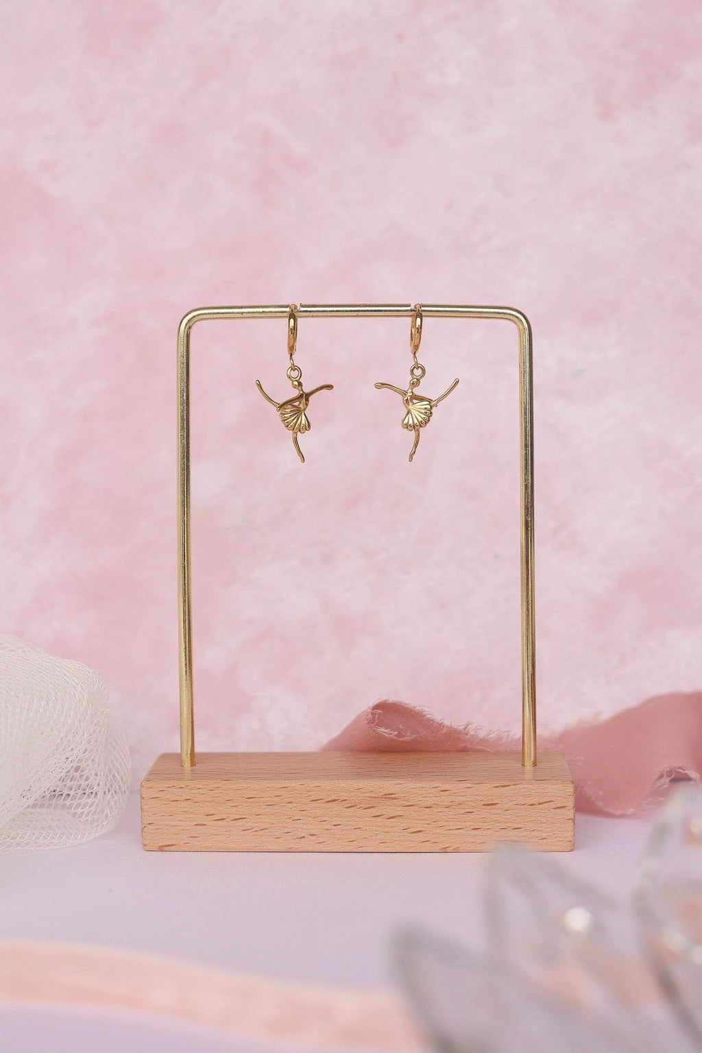 Tiny Dancer Huggie Hoop by Rose & Clay
