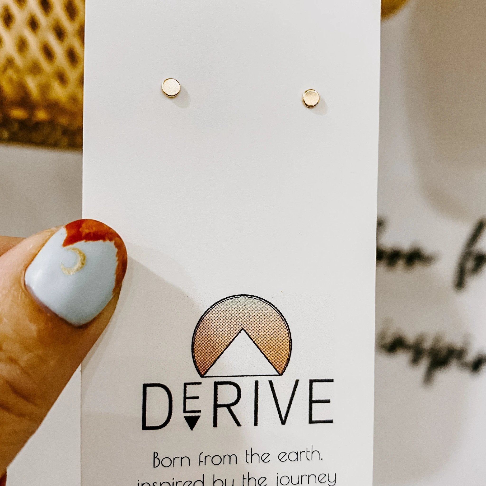 Tiny Dot Stud Earrings by Derive Jewelry