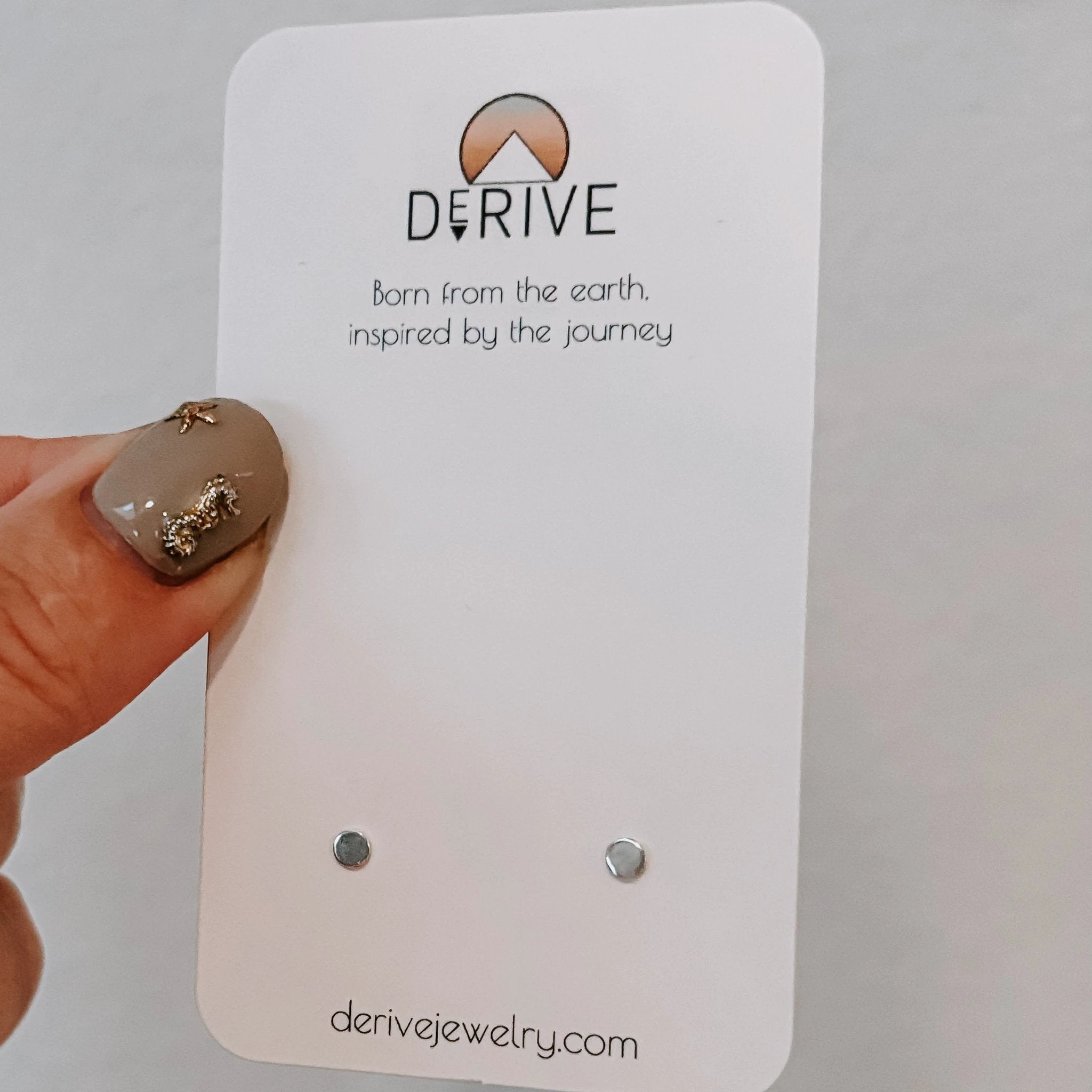 Tiny Dot Stud Earrings by Derive Jewelry