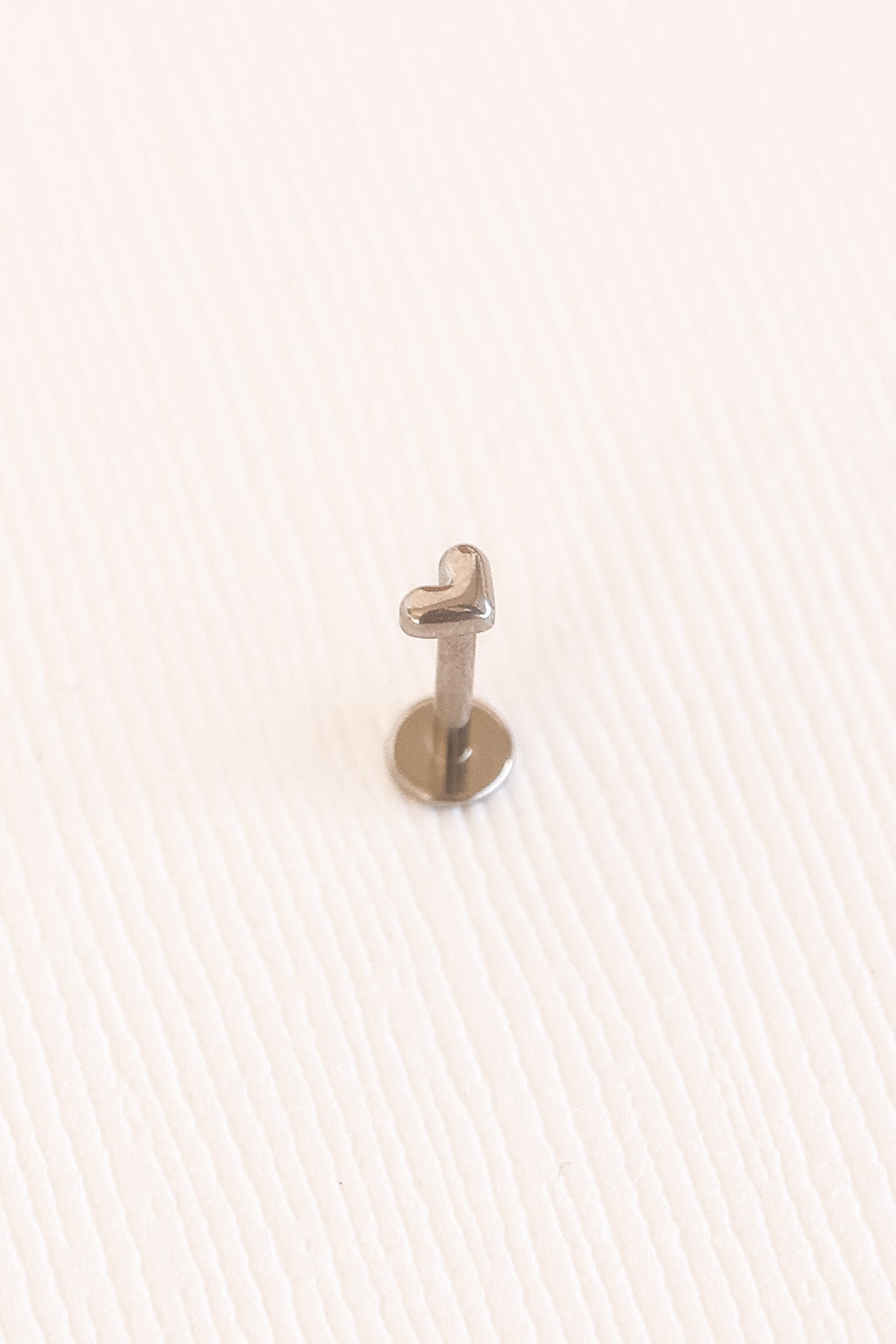 Tiny Heart Flat Back Stud La Vie Bien Tiny Heart Flat Back Stud