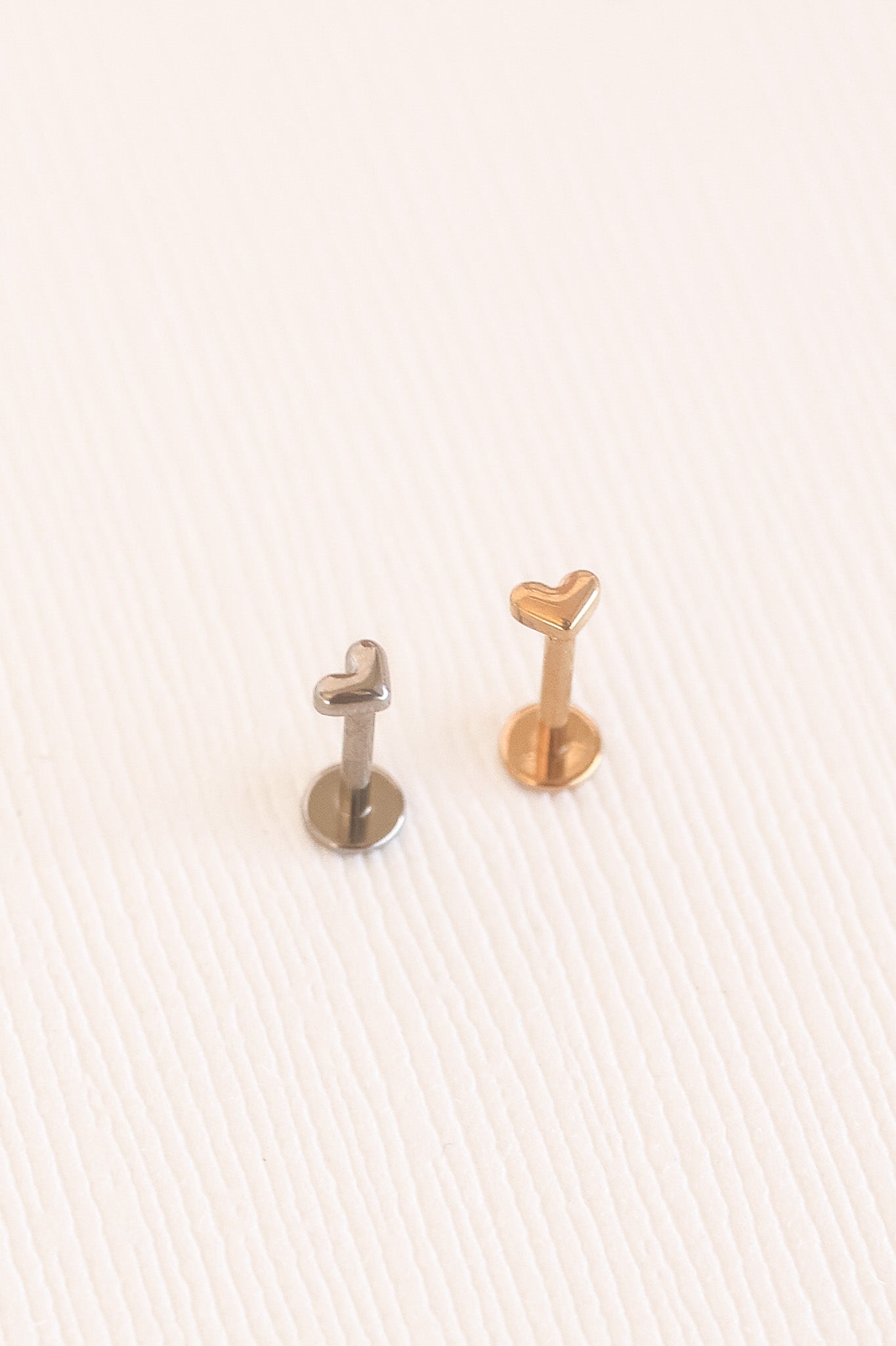 Tiny Heart Flat Back Stud La Vie Bien Tiny Heart Flat Back Stud