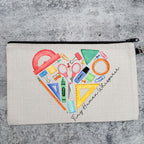 Tiny Human Wrangler Make - up bag for Teacher Pouches & Totes La Vie Bien Tiny Human Wrangler Make - up bag for Teacher