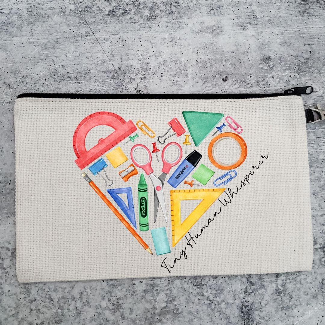 Tiny Human Wrangler Make - up bag for Teacher Pouches & Totes La Vie Bien Tiny Human Wrangler Make - up bag for Teacher