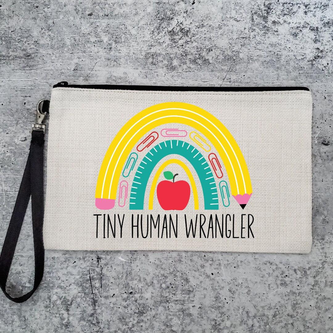 Tiny Human Wrangler Preschool Teacher Appreciation Gift Pouches & Totes La Vie Bien Tiny Human Wrangler Preschool Teacher Appreciation Gift