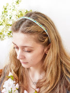 Tiny Meadow Flowers Skinny Headband by Ash & Rose