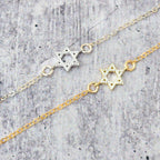 Tiny Star of David Crystal Necklace by Salt Sparkle Shalom