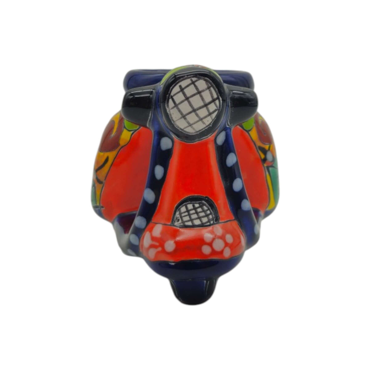 Colorful Talavera Scooter Planter | Mexican Art Decor