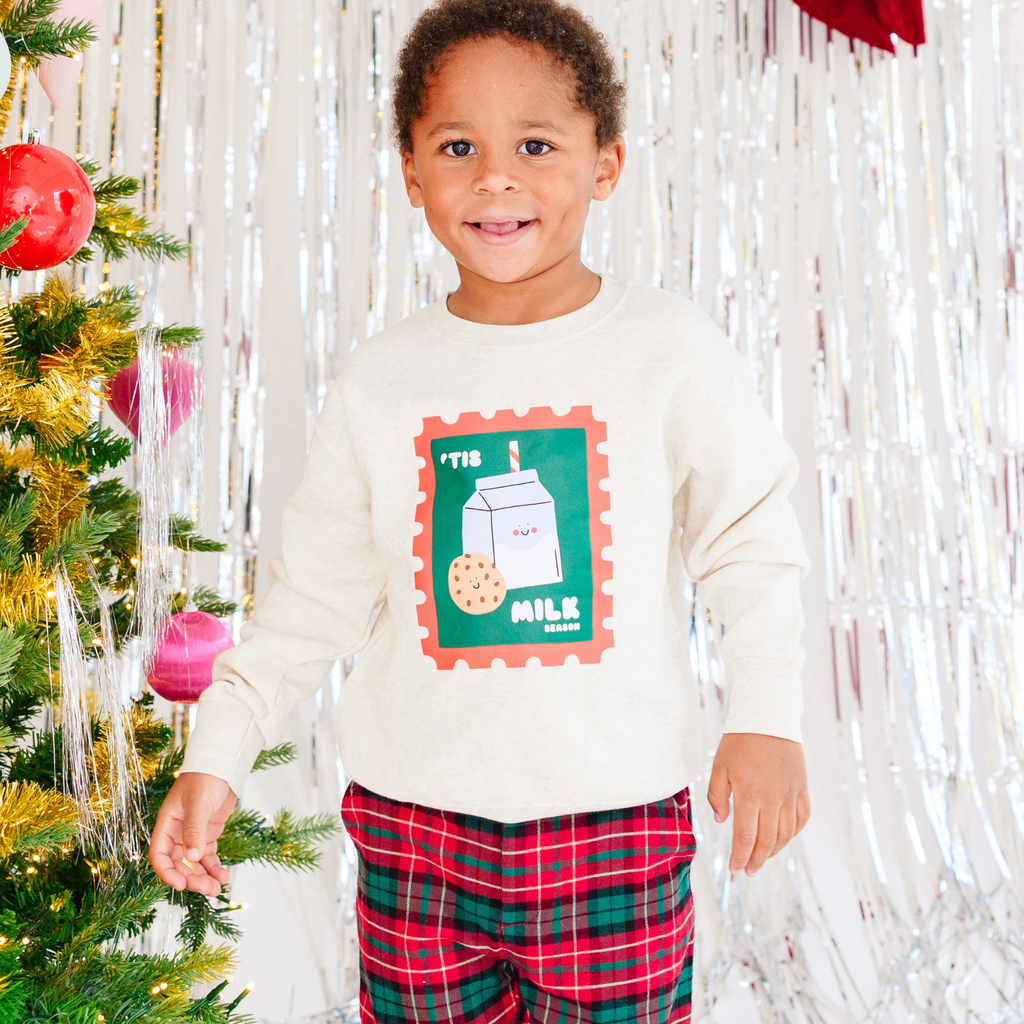 'Tis Milk Season toddler and youth Sweatshirt by Benny and Ray Apparel