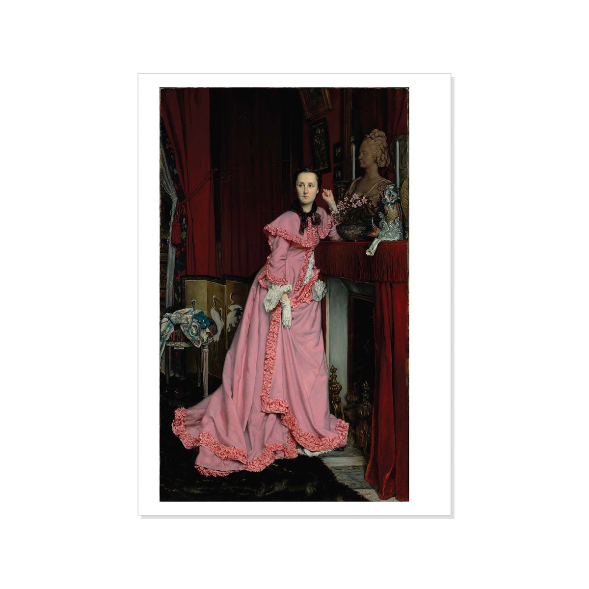 Tissot - Portrait of the Marquise de Miramon, née Thérèse Feuillant - Postcard STATIONERY La Vie Bien Tissot - Portrait of the Marquise de Miramon, née Thérèse Feuillant - Postcard