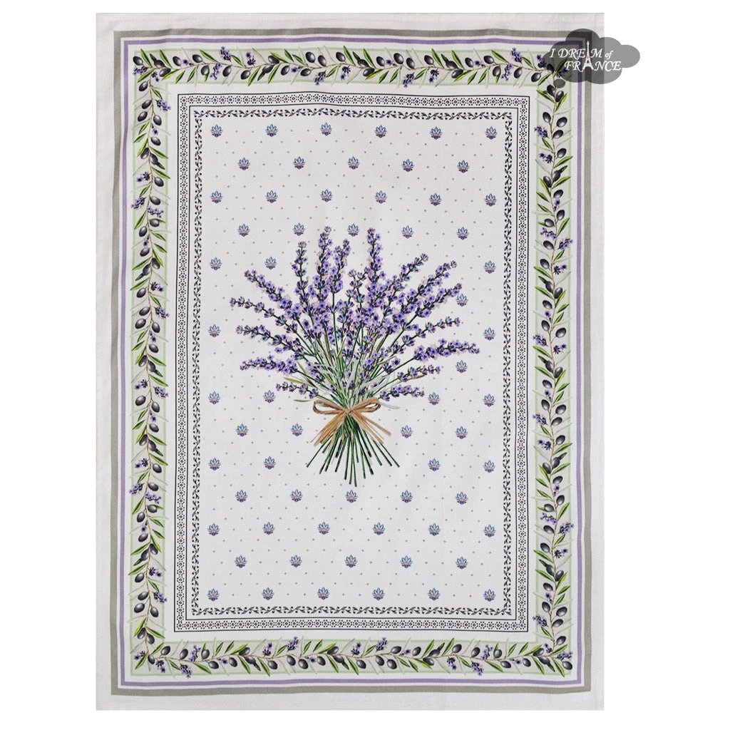 Lauris French Cotton Kitchen Towel by Tissus Toselli by I Dream of France