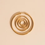 Titanium Circle Rounded Huggie Hoop Earrings by Oh Clementine
