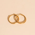 Titanium Circle Rounded Huggie Hoop Earrings by Oh Clementine