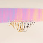 Titanium Circle Rounded Huggie Hoop Earrings by Oh Clementine